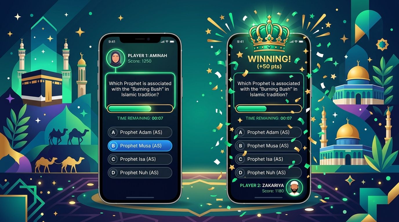 Online İslami Bilgi Yarışması: Arkadaşlarınla Canlı 1v1 Bilgi Düellosu — image 1