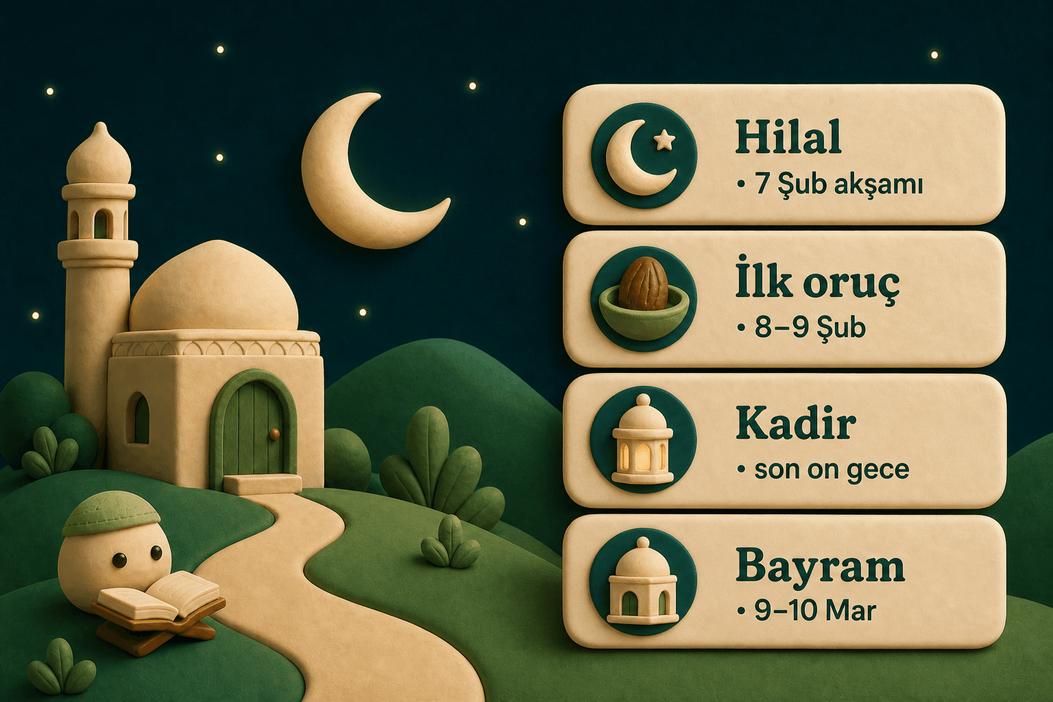 Ramazan 2027 ne zaman? Tarihler, hilal ve şehirinin saati — image 1