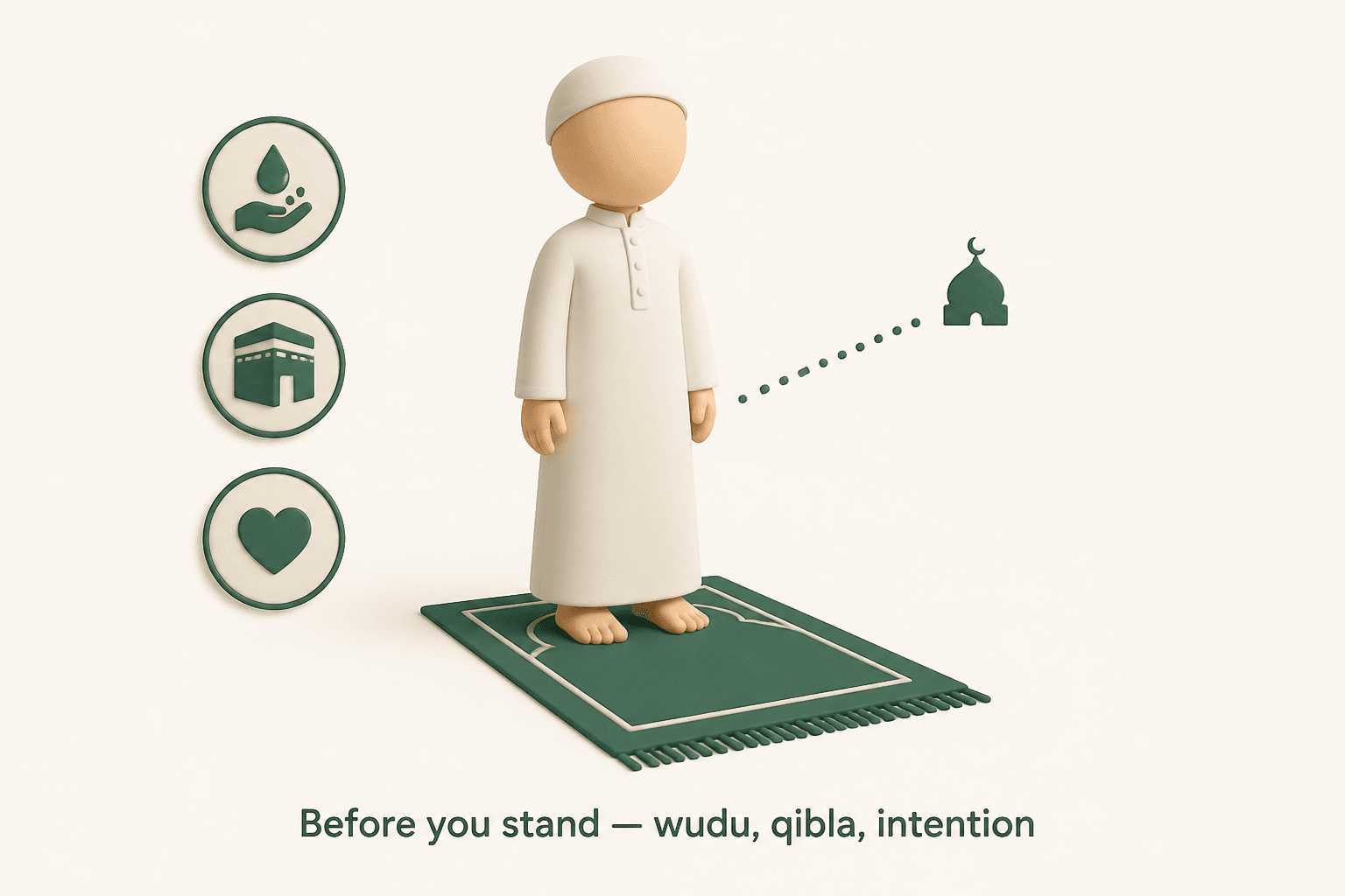 How to Pray Salah as a Beginner (Illustrated, Not a Fatwa) — image 2